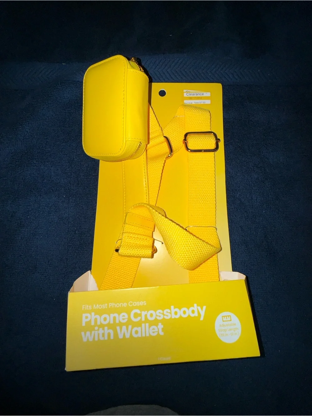 Phone Crossbody with Wallet - Yellow
